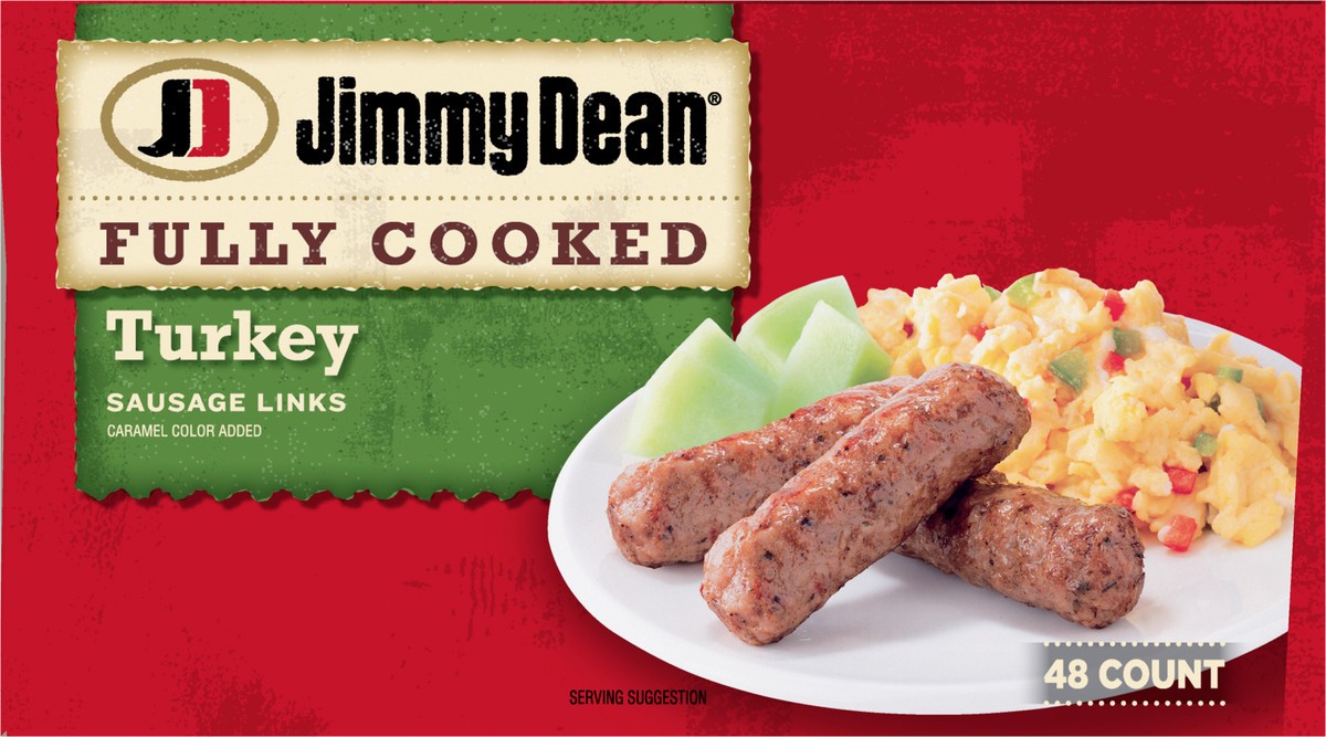 slide 6 of 11, Jimmy Dean Fully Cooked Breakfast Turkey Sausage Links, 48 Count, 1.09 kg