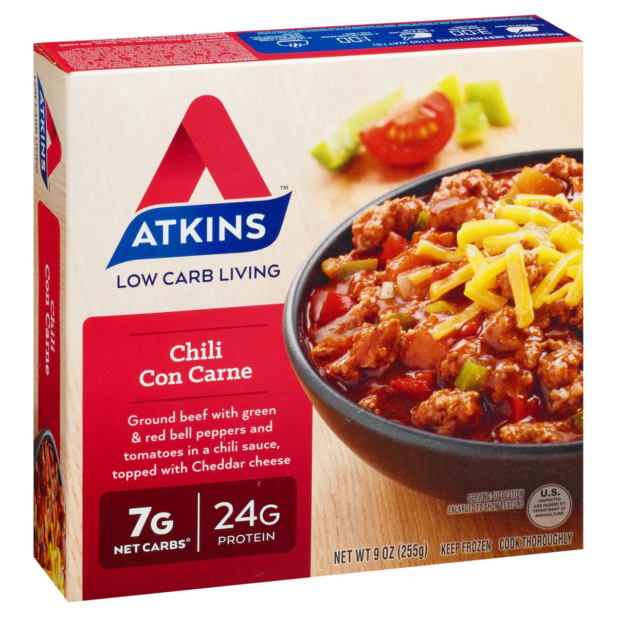slide 8 of 13, Atkins Chili Con Carne, 9 oz