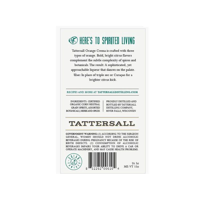 slide 2 of 2, Tattersall Orange Crema Liqueur, 750 ml