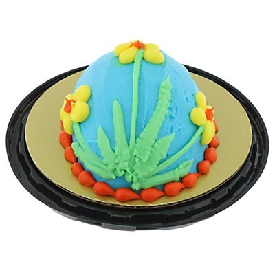 slide 1 of 1, H-E-B Chocolate Egg Shaped Cake with Buttercream, 1 ct