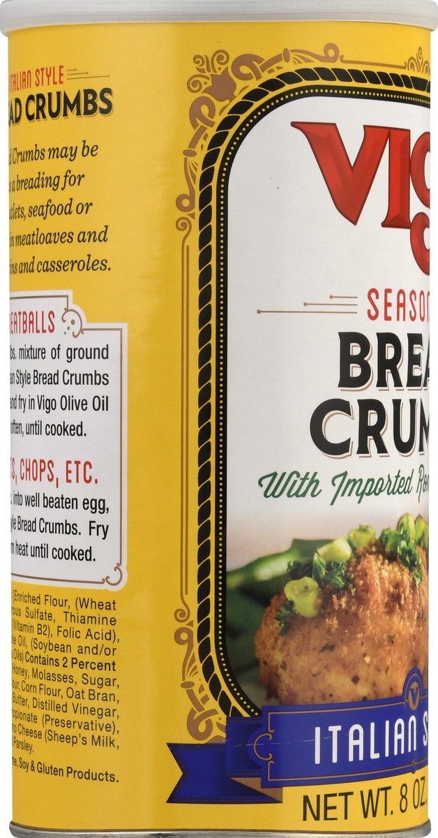 slide 3 of 10, Vigo Seasoned Italian Style Bread Crumbs 8 oz, 8 oz