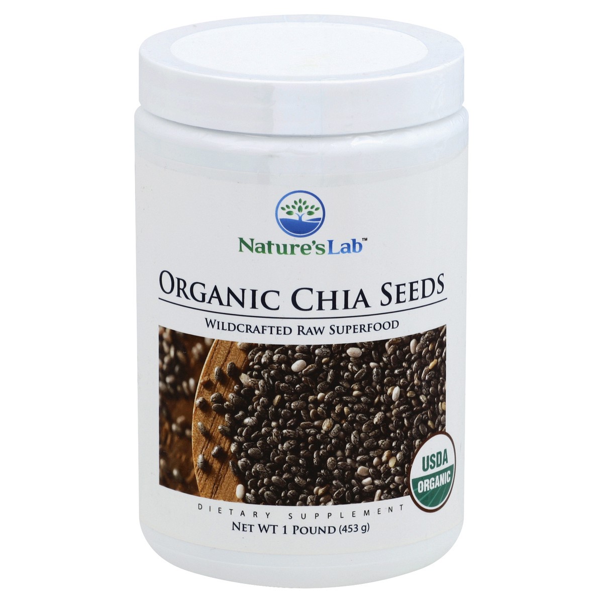 slide 2 of 3, Nature's Lab Chia Seeds 1 lb, 16 oz