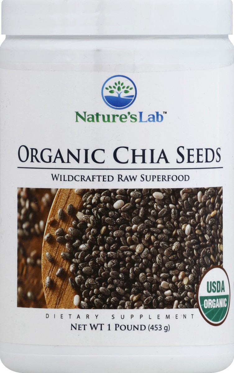 slide 1 of 3, Nature's Lab Chia Seeds 1 lb, 16 oz