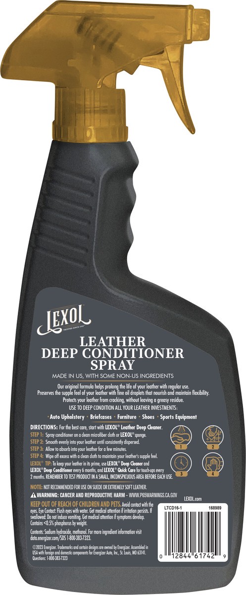 slide 5 of 6, Lexol Original Formula Leather Conditioner Spray - 16 OZ, 16.9 fl oz