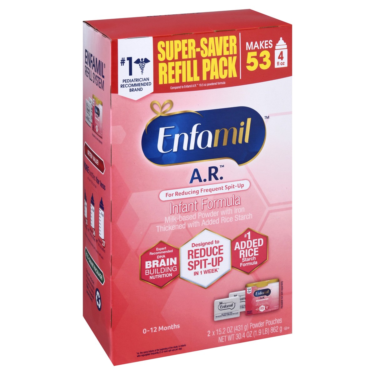 slide 2 of 9, Enfamil AR 0-12 Months Super-Saver Refill Pack Infant Formula 2 ea, 2 ct