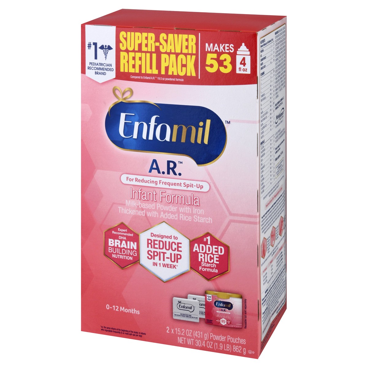 slide 8 of 9, Enfamil AR 0-12 Months Super-Saver Refill Pack Infant Formula 2 ea, 2 ct