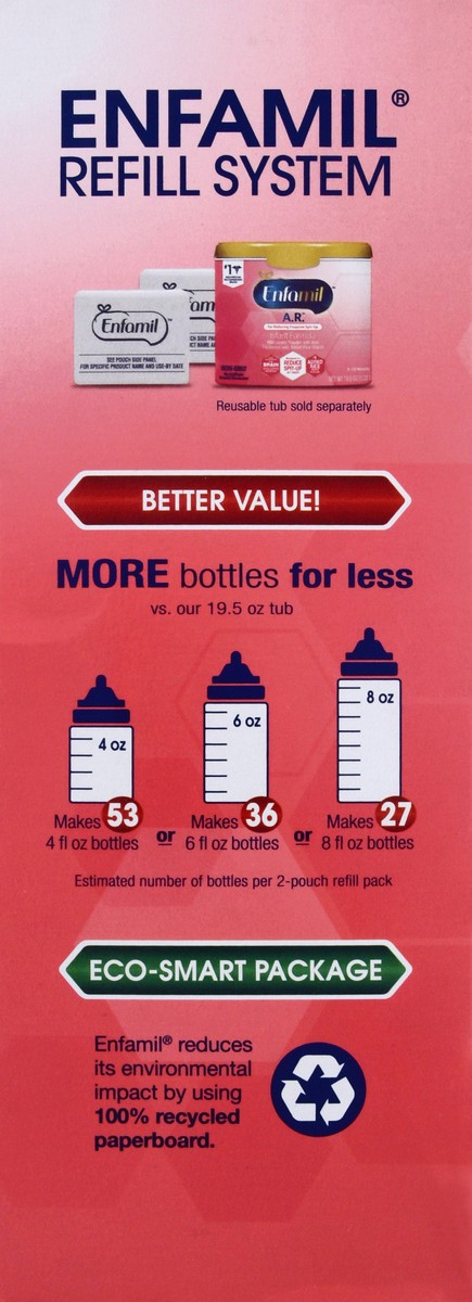 slide 6 of 9, Enfamil AR 0-12 Months Super-Saver Refill Pack Infant Formula 2 ea, 2 ct