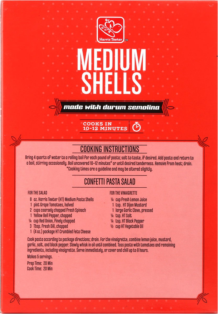 slide 5 of 10, Harris Teeter Shells - Medium, 16 oz