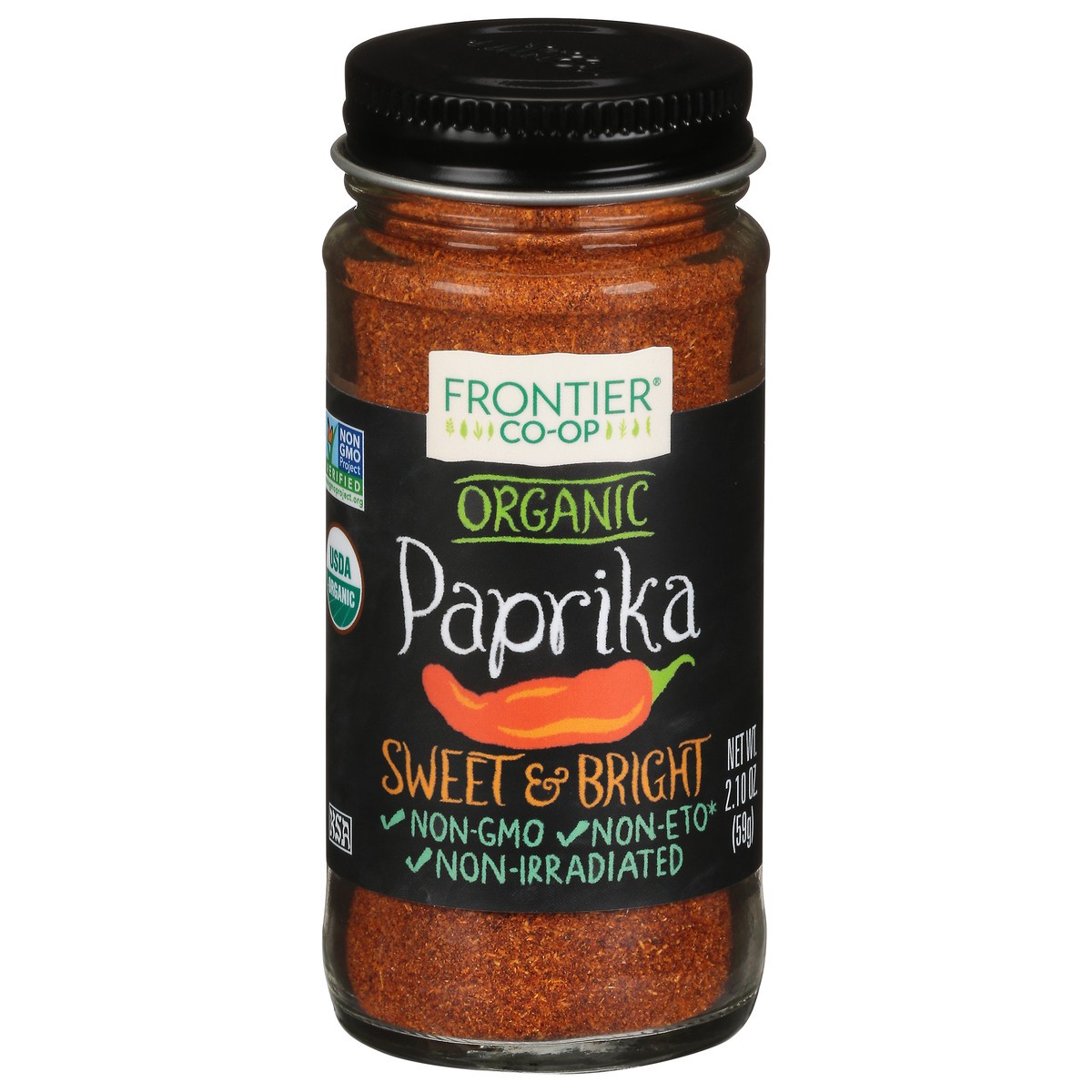 slide 1 of 10, Frontier Co-Op Organic Paprika 2.10 oz, 2.1 oz