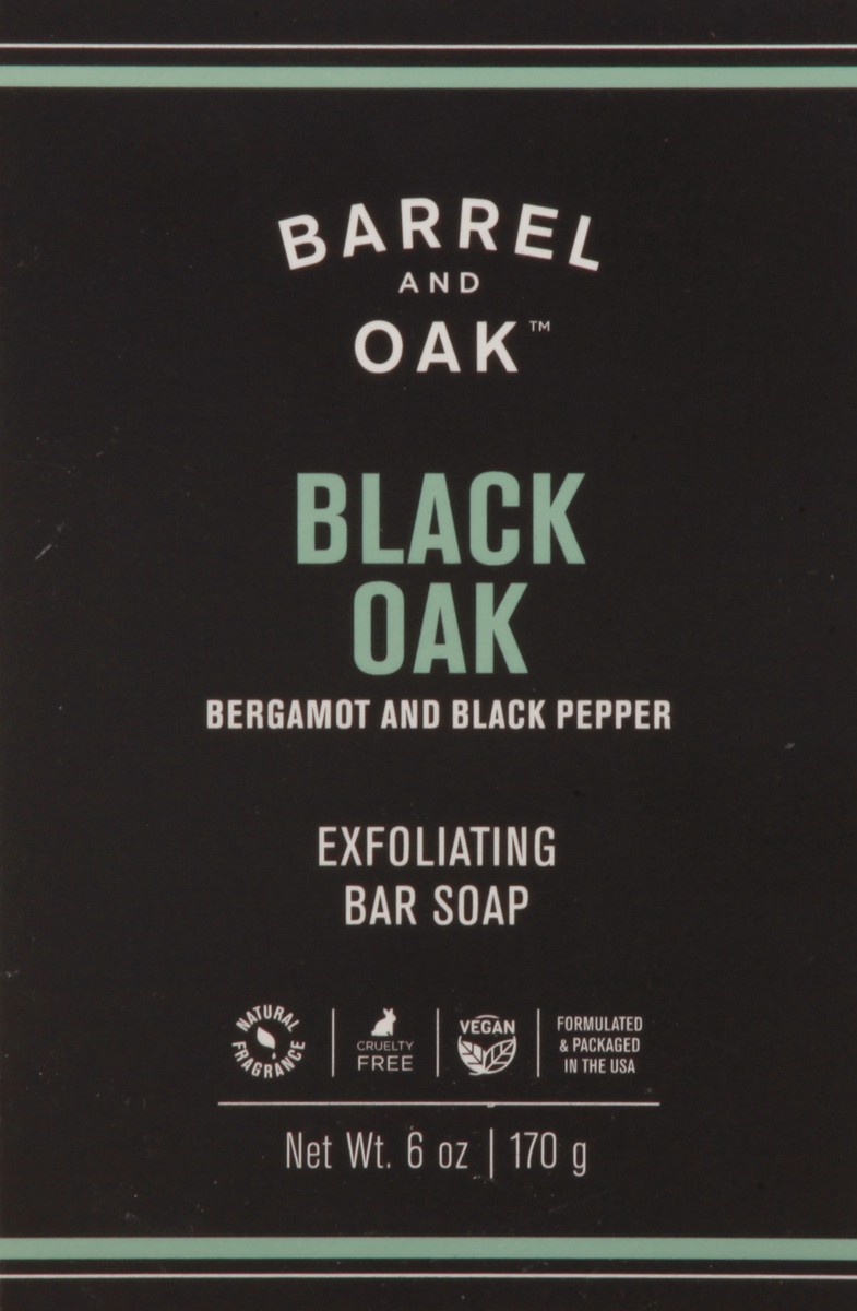 slide 9 of 9, Barrel and Oak Exfoliating Black Oak Bar Soap 6 oz, 1 ct