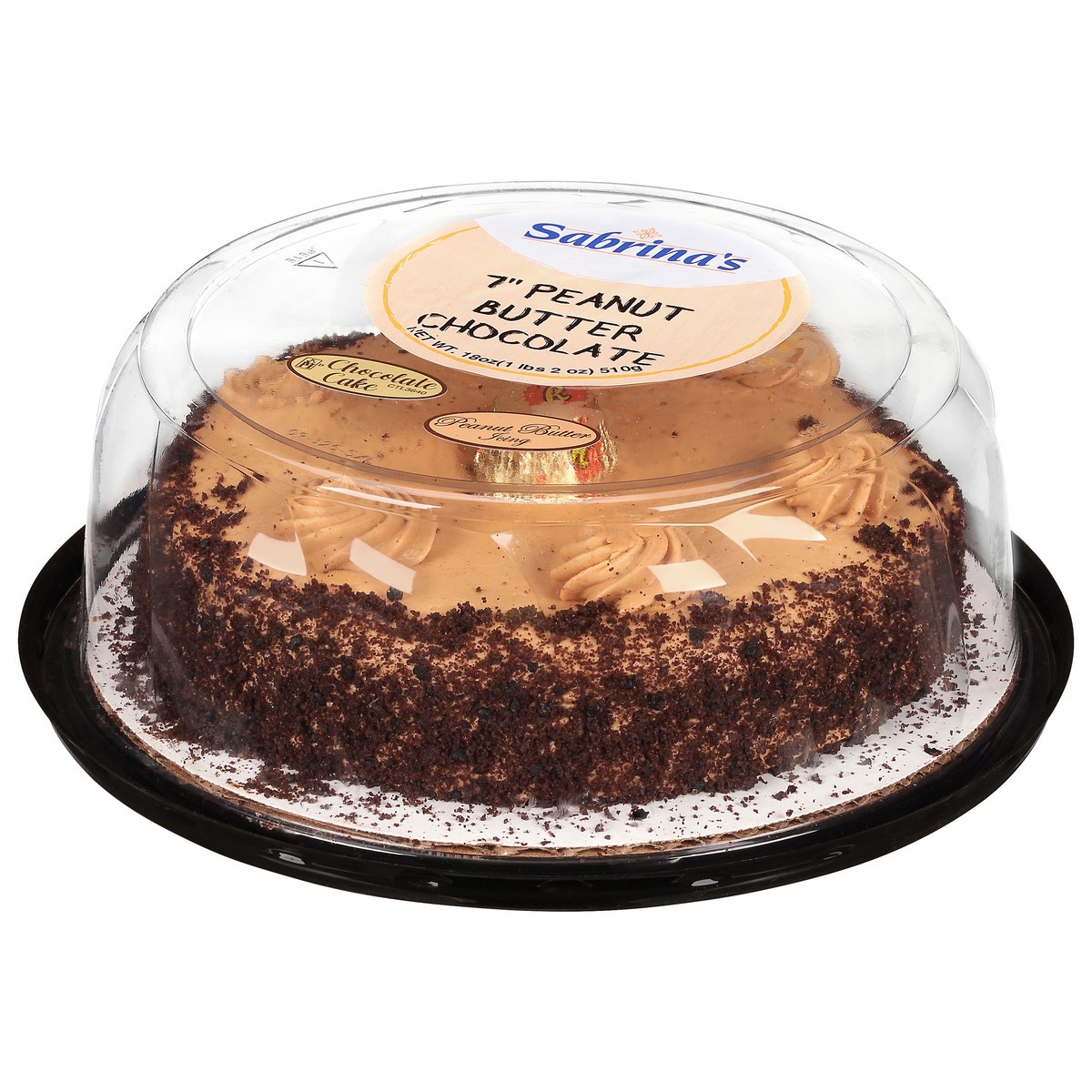 slide 9 of 13, Sabrina's Peanut Butter Chocolate Cak, 18 oz