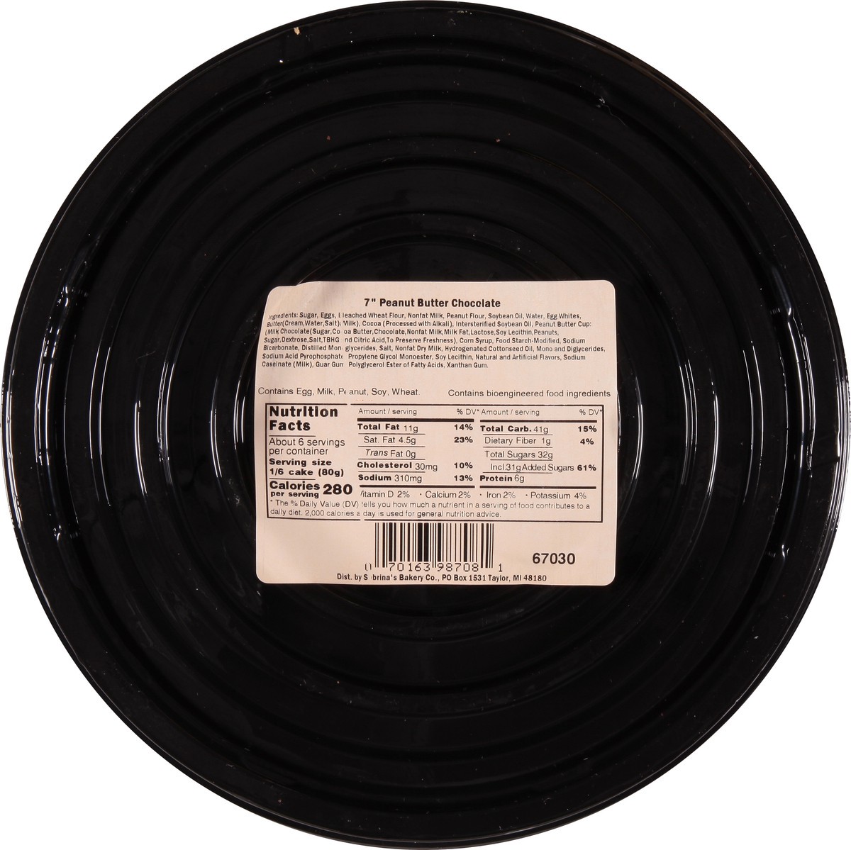 slide 11 of 13, Sabrina's Peanut Butter Chocolate Cak, 18 oz