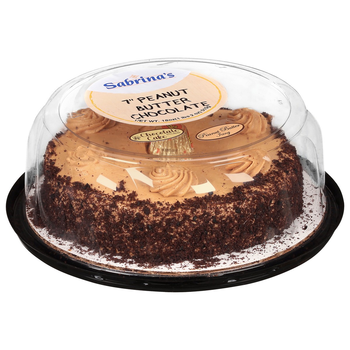 slide 3 of 13, Sabrina's Peanut Butter Chocolate Cak, 18 oz