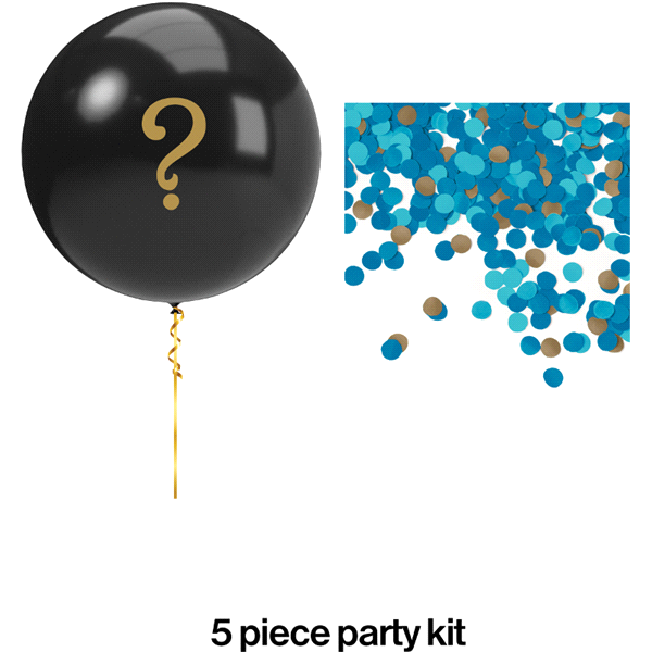 slide 1 of 1, Creative Converting Gender Reveal Blue Balloon Kit, 1 ct