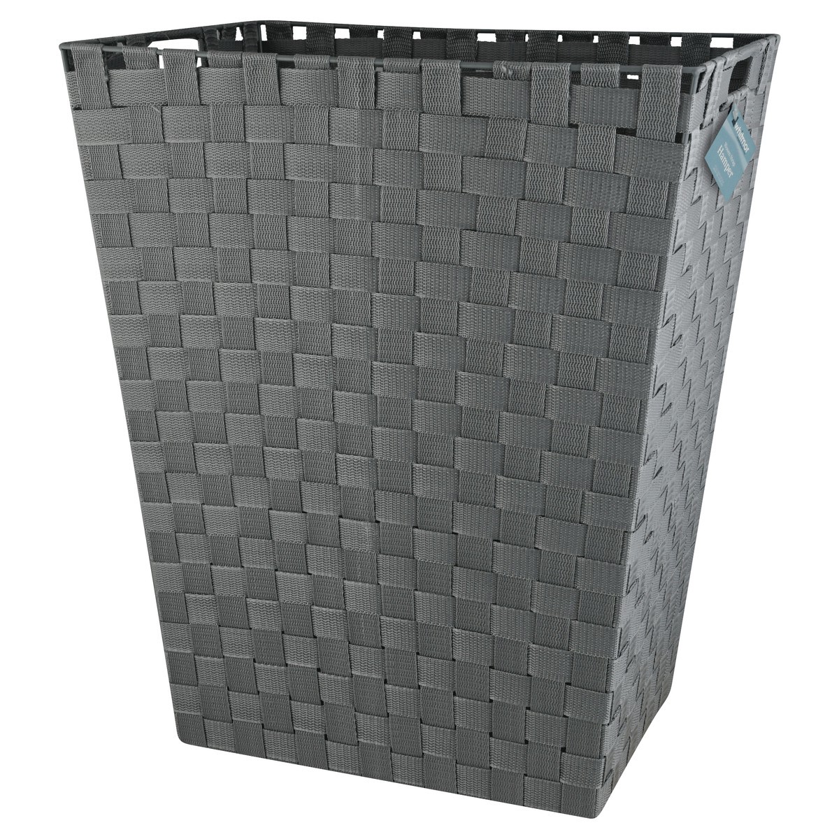 slide 3 of 9, Whitmor Woven Strap Large Bin - Alloy Grey, 1 ct
