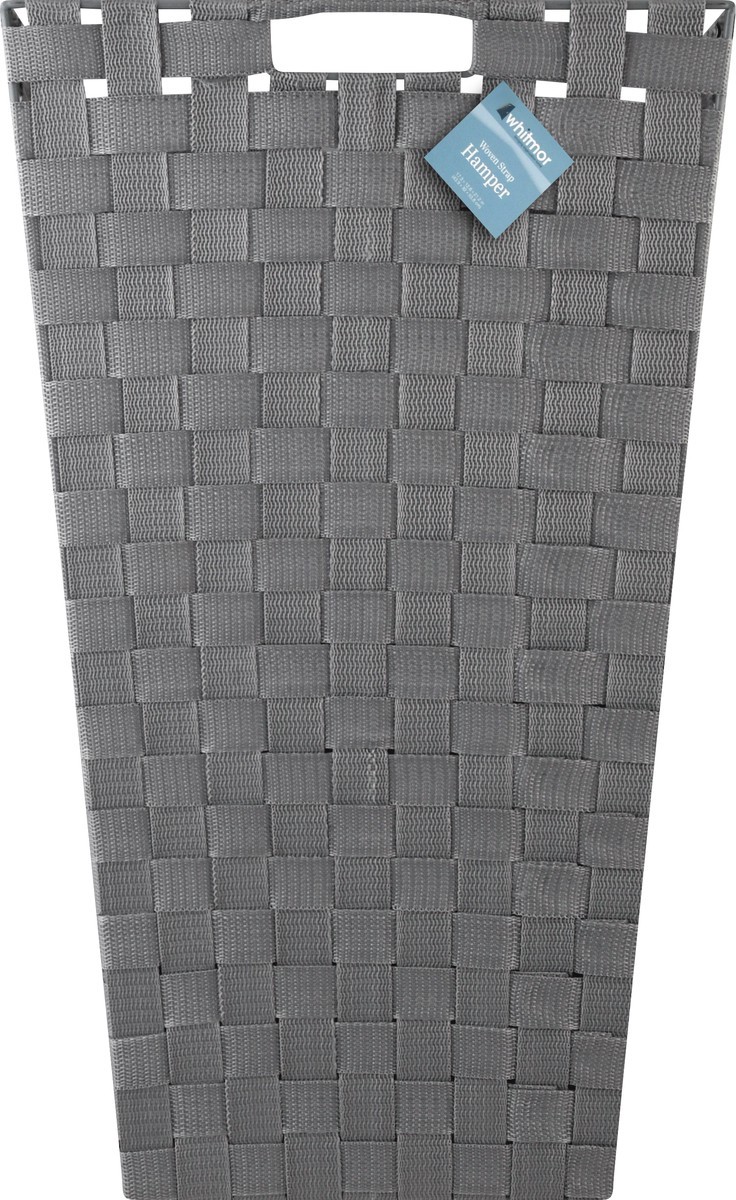 slide 4 of 9, Whitmor Woven Strap Large Bin - Alloy Grey, 1 ct