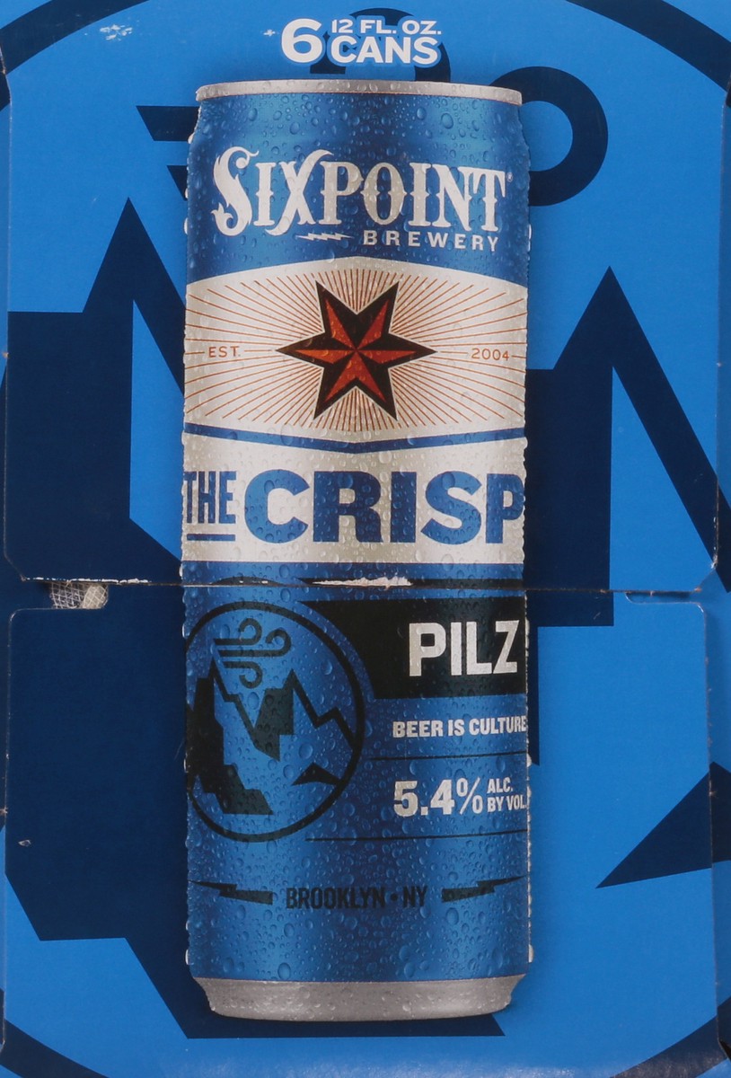 slide 2 of 11, Sixpoint Brewery The Crisp Pilz Beer 6 - 12 fl oz Cans, 6 ct; 12 fl oz