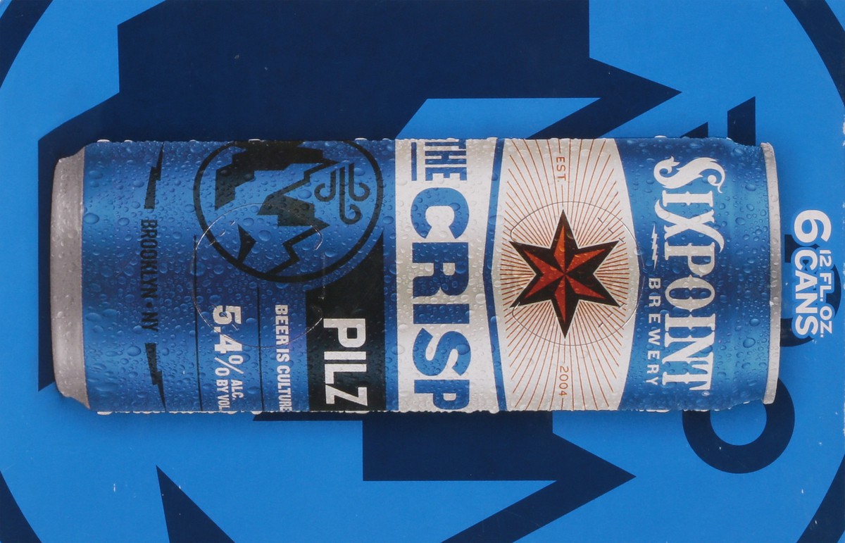 slide 3 of 11, Sixpoint Brewery The Crisp Pilz Beer 6 - 12 fl oz Cans, 6 ct; 12 fl oz