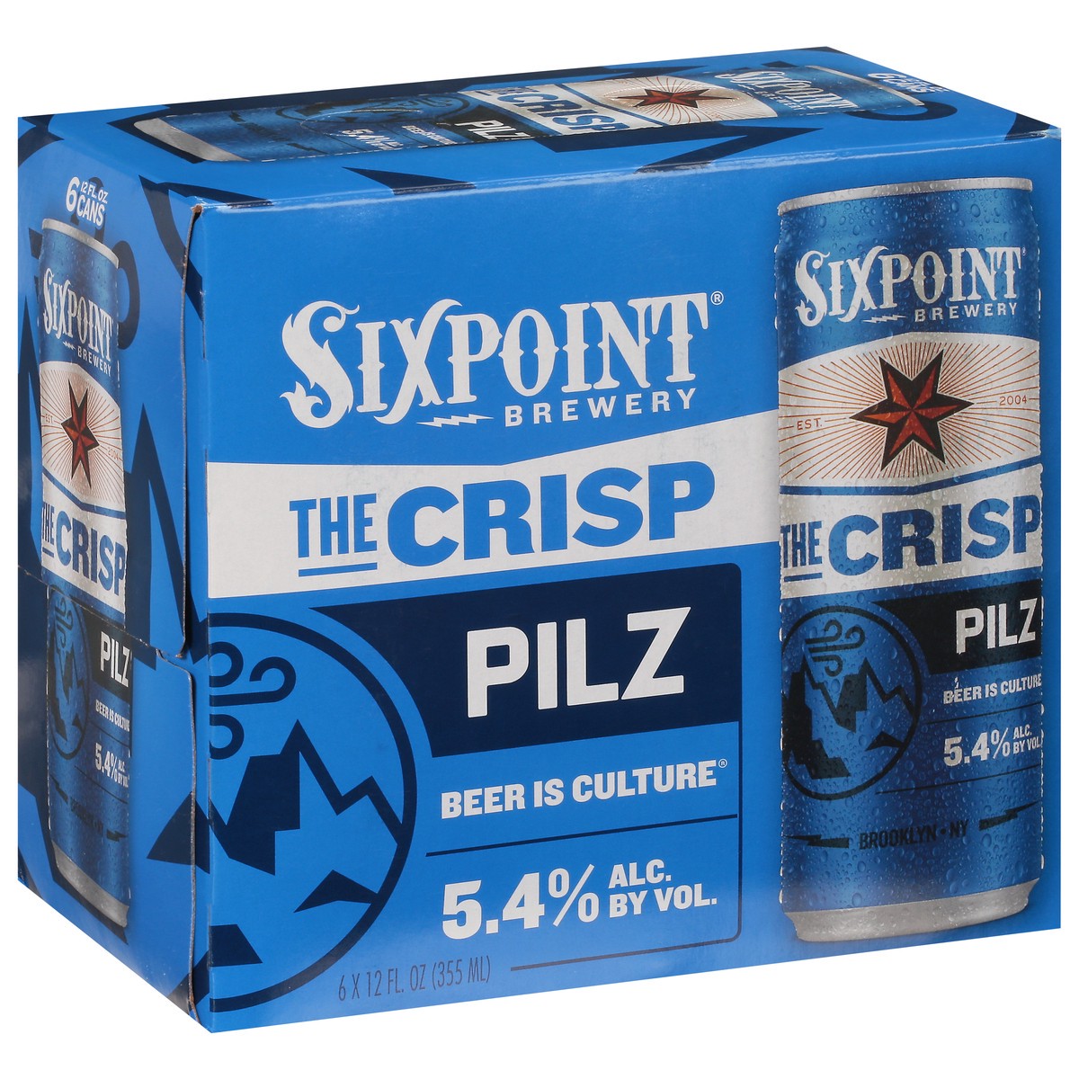 slide 4 of 11, Sixpoint Brewery The Crisp Pilz Beer 6 - 12 fl oz Cans, 6 ct; 12 fl oz