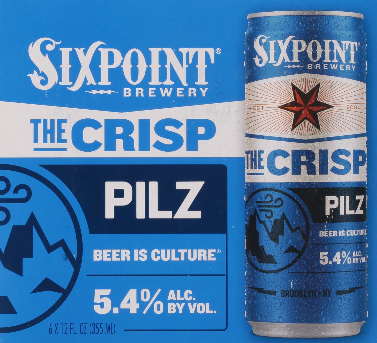 slide 8 of 11, Sixpoint Brewery The Crisp Pilz Beer 6 - 12 fl oz Cans, 6 ct; 12 fl oz