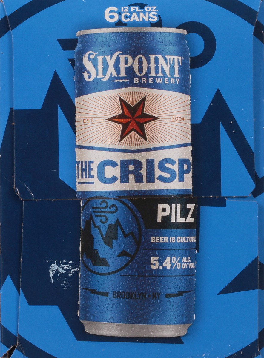 slide 9 of 11, Sixpoint Brewery The Crisp Pilz Beer 6 - 12 fl oz Cans, 6 ct; 12 fl oz