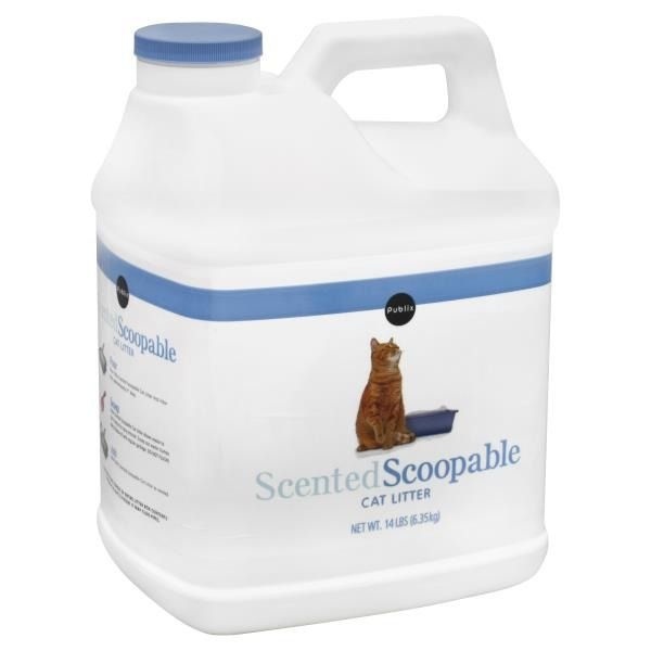 slide 1 of 1, Publix Scented Scoopable Cat Litter, 14 lb