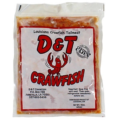 slide 1 of 1, D&T Crawfish Tailmeat, 16 oz