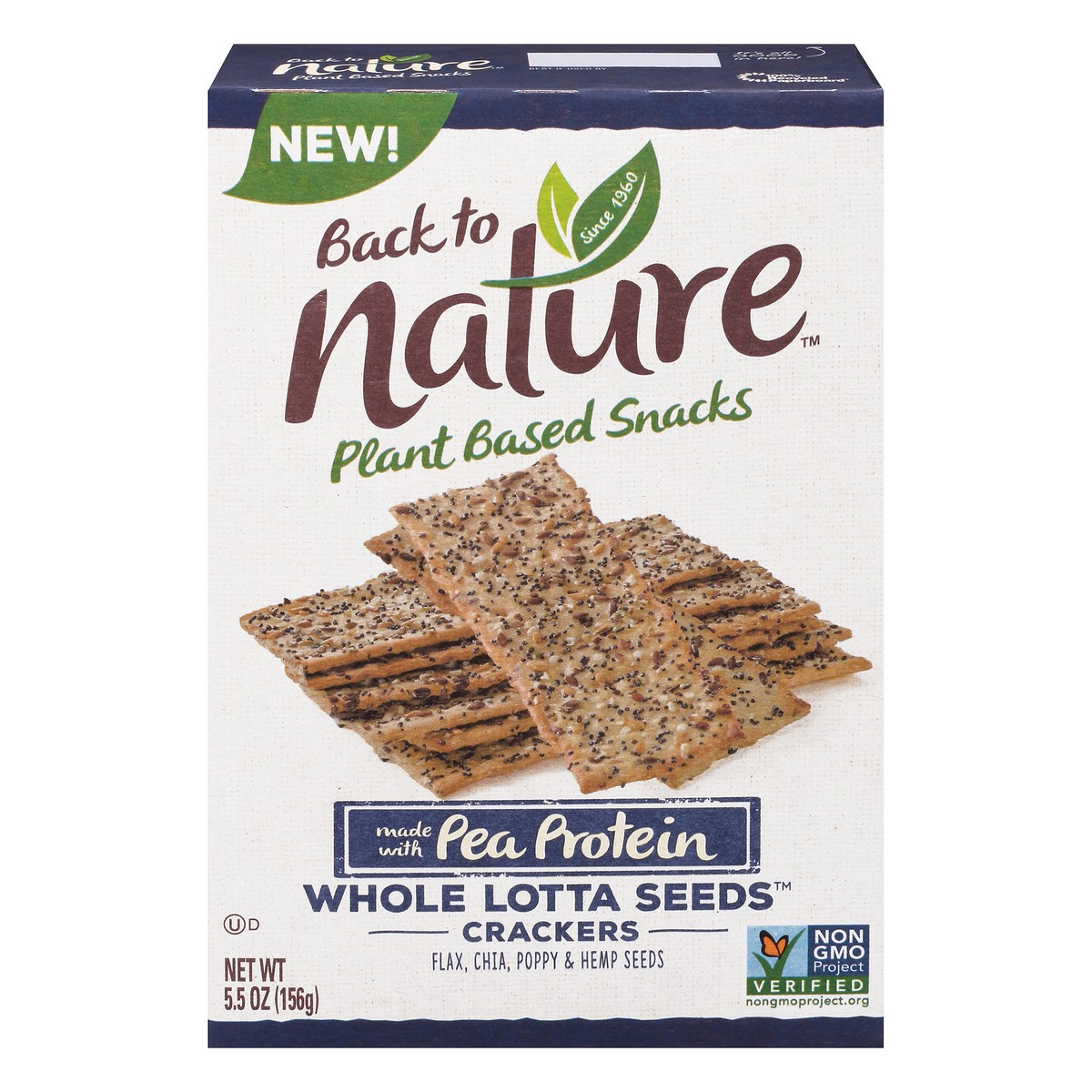 slide 3 of 13, Back to Nature Plant Based Snacks Whole Lotta Seeds Crackers 5.5 oz. Box, 5.5 oz