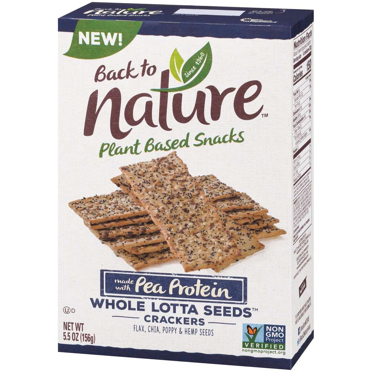 slide 7 of 13, Back to Nature Plant Based Snacks Whole Lotta Seeds Crackers 5.5 oz. Box, 5.5 oz