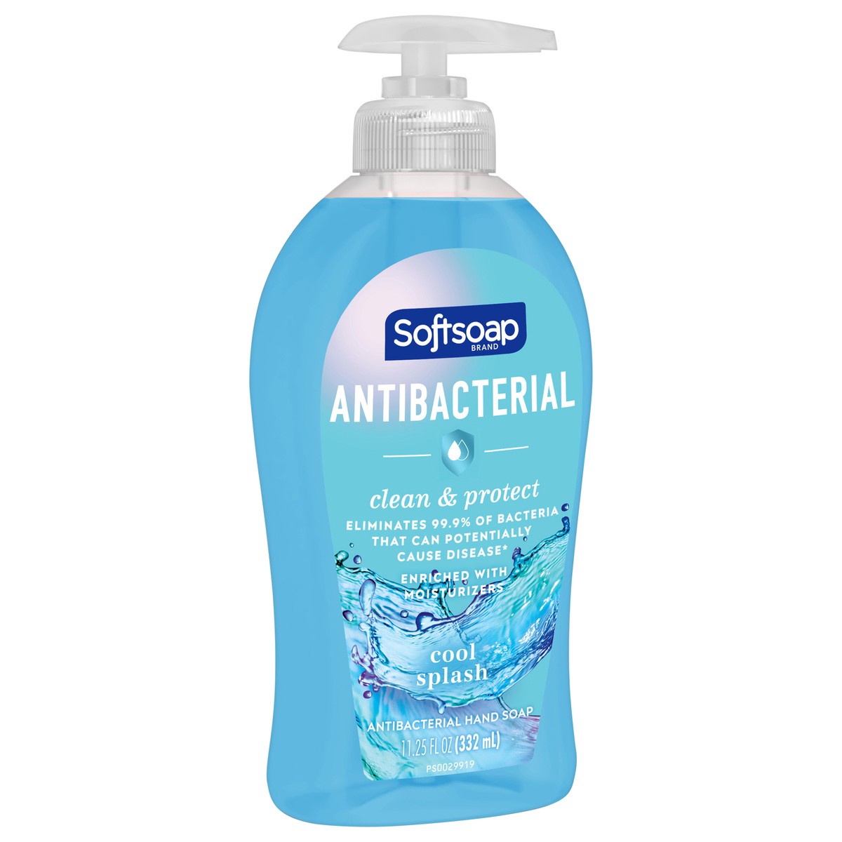 slide 3 of 8, Softsoap Clean & Protect Antibacterial Liquid Hand Soap, Cool Splash Hand Soap, 11.25 Oz, 11.25 fl oz