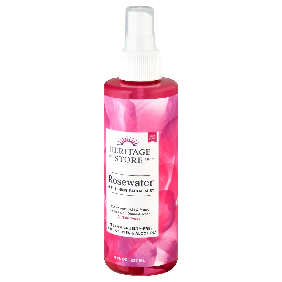 slide 3 of 9, Heritage Store Refreshing Rosewater Facial Mist 8 fl oz, 8 fl oz