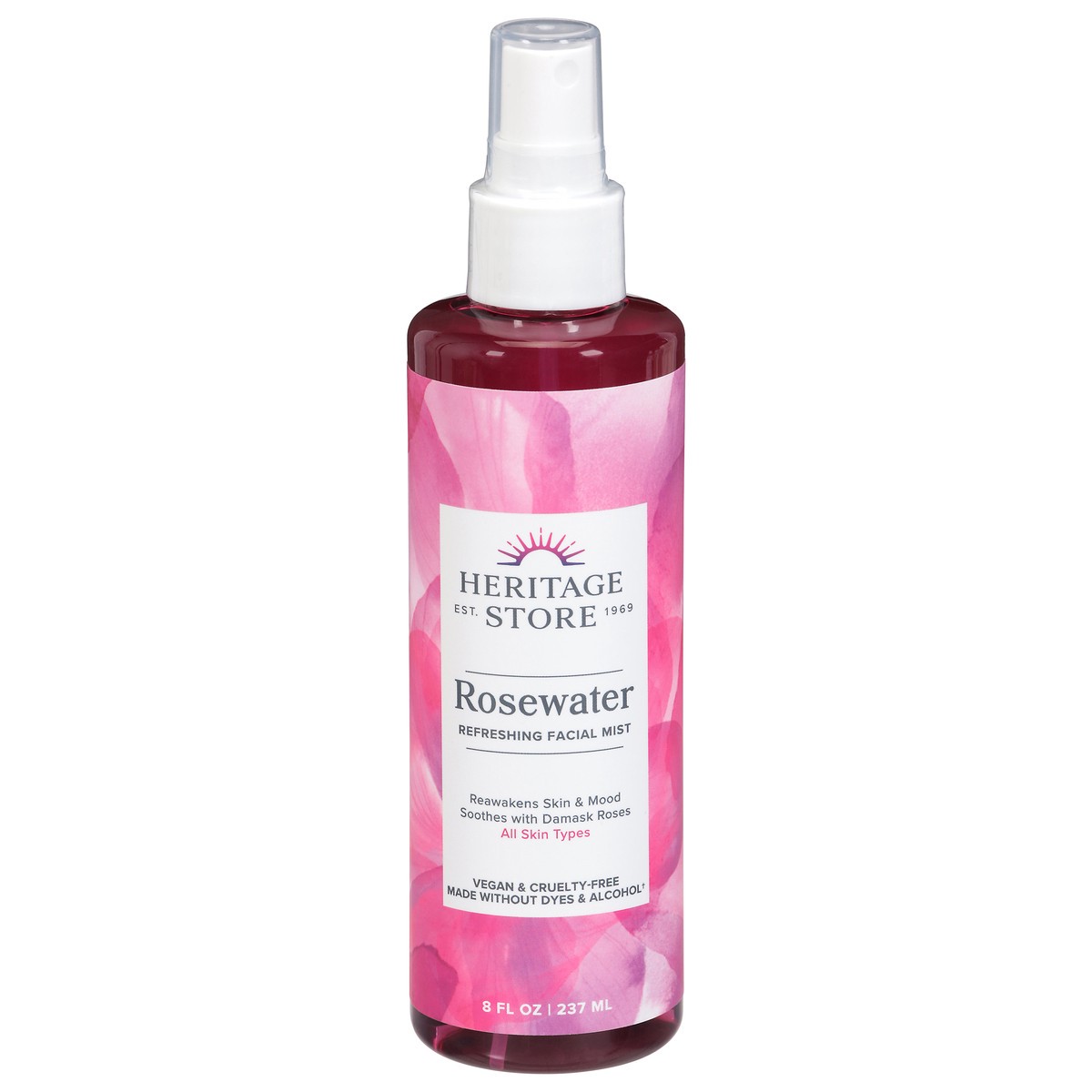 slide 1 of 9, Heritage Store Rosewater 4 fl oz, 4 fl oz