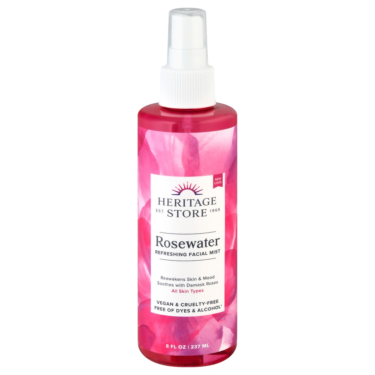 slide 1 of 9, Heritage Store Refreshing Rosewater Facial Mist 8 fl oz, 8 fl oz