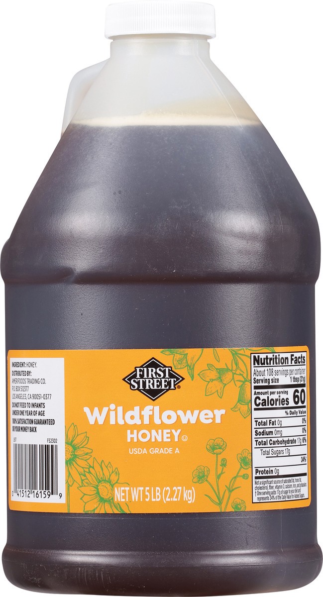 slide 6 of 13, First Street Honey Wildflower 100% Pure, 5 lb