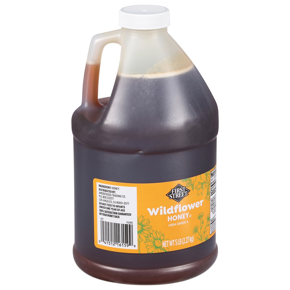 slide 5 of 13, First Street Honey Wildflower 100% Pure, 5 lb