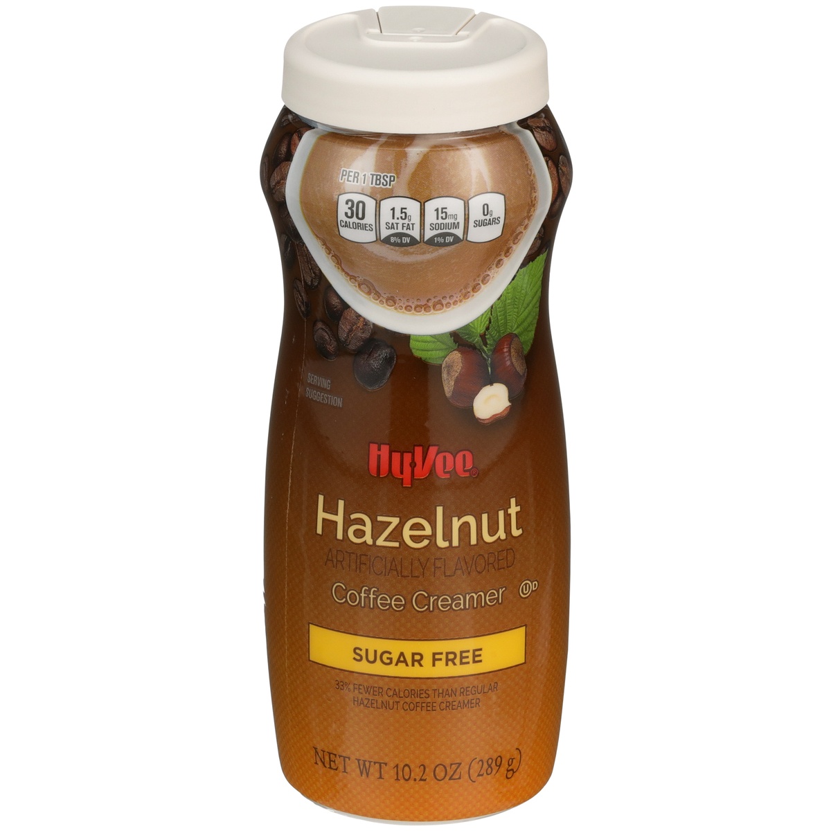 slide 1 of 1, Hy-vee Hazelnut Sugar Free Coffee Creamer- 10.2 oz, 10.2 oz