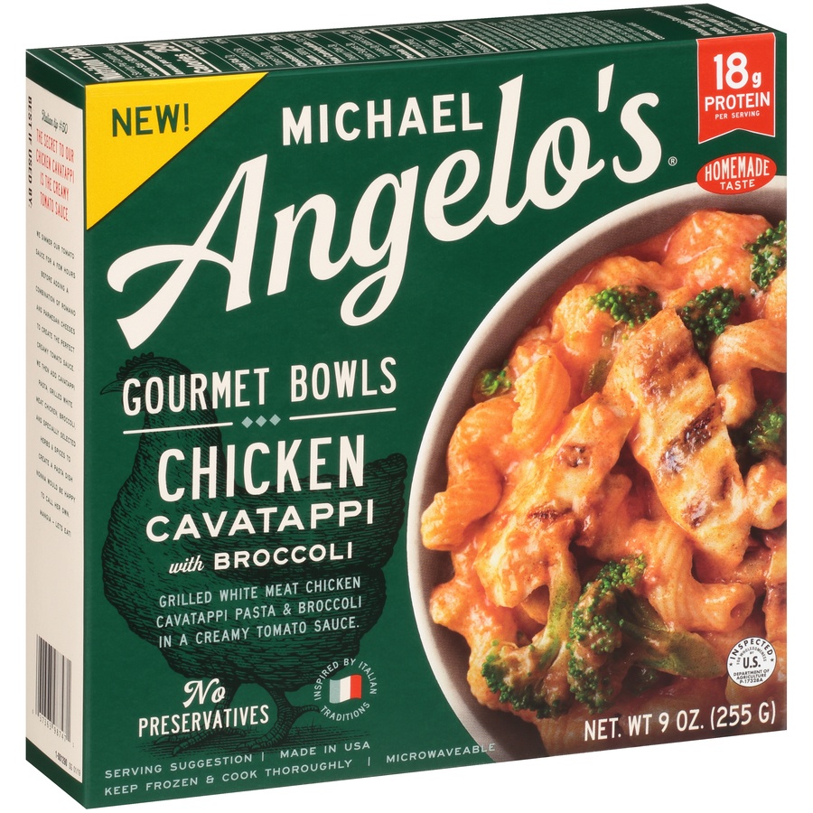 slide 2 of 8, Michael Angelo's Gourmet Bowls Chicken Cavatappi with Broccoli&nbsp;, 9 oz
