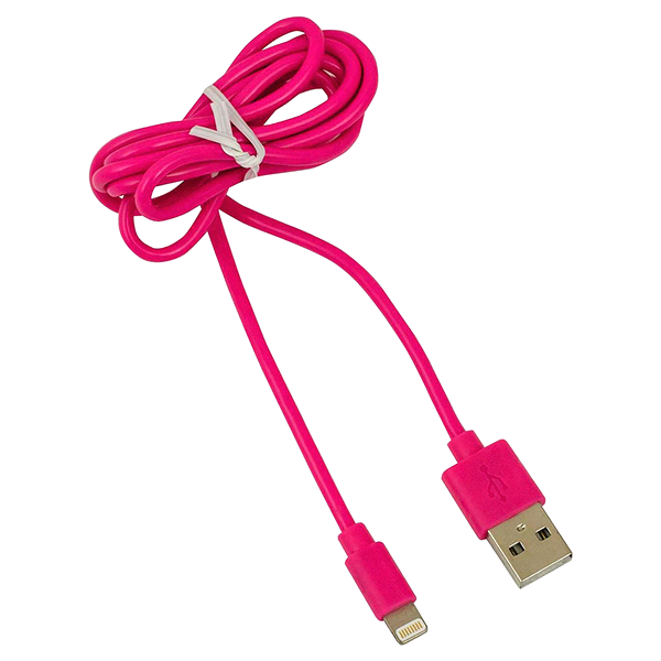 slide 1 of 1, Goxt 3' Pink Lightning Cable, 3 ft