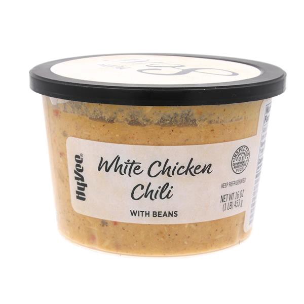 slide 1 of 1, Hy-vee White Chicken Chili With Beans Soup, 16 oz