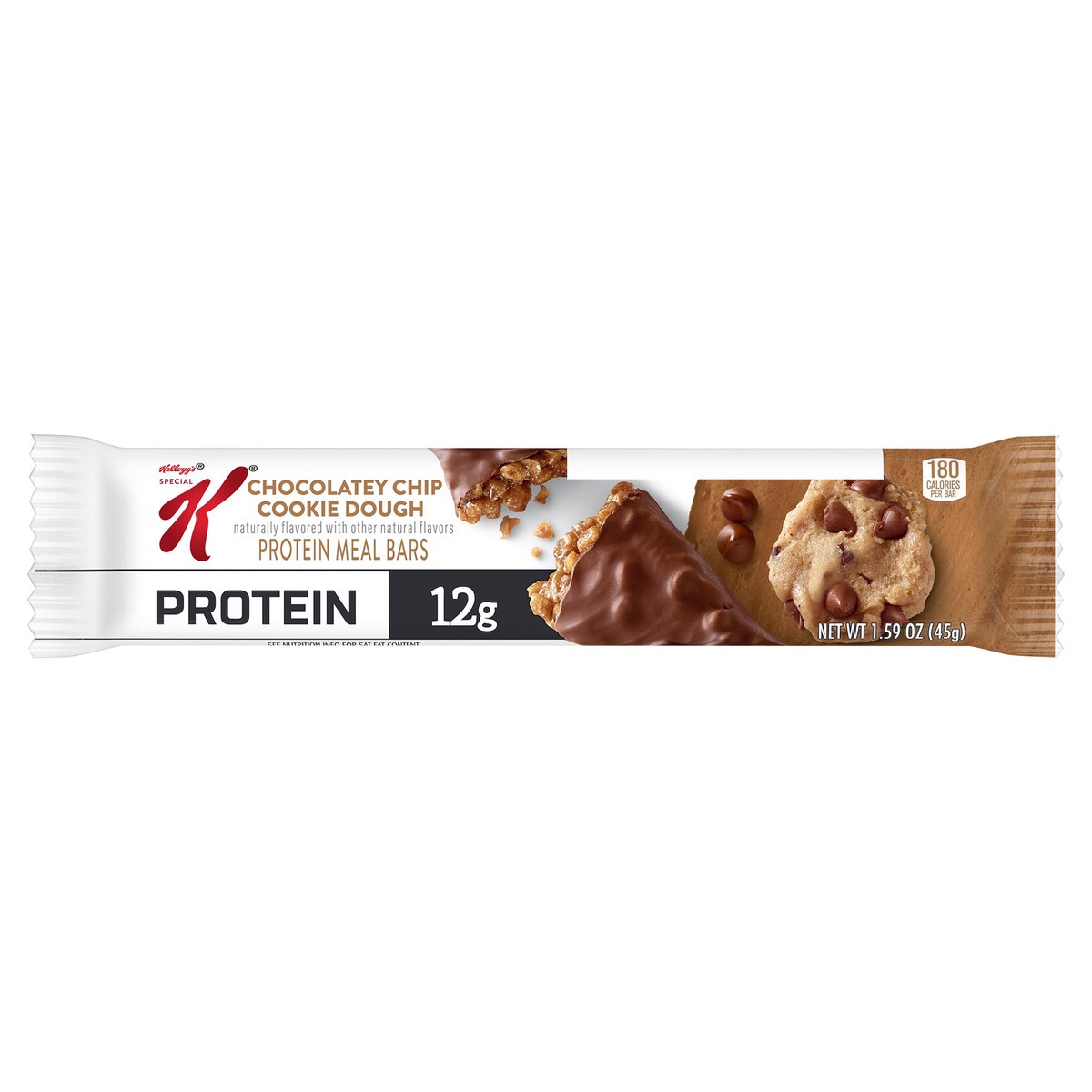 slide 1 of 10, Special K Kellogg's Special K Protein Bar, Meal Replacement, Protein Snacks, Chocolatey Chip Cookie Dough, 1.58 oz