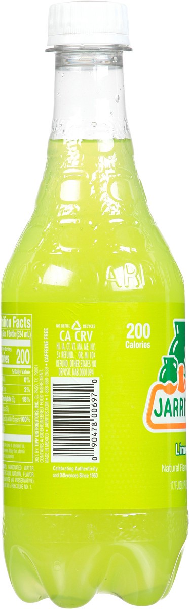 slide 13 of 13, Jarritos Soda, Lime - 17.7 fl oz, 17.7 fl oz