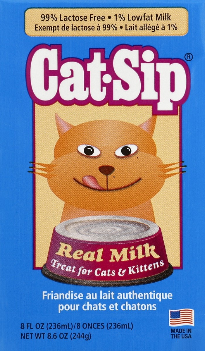 slide 4 of 4, Cat-Sip Cat Milk, 8 fl oz