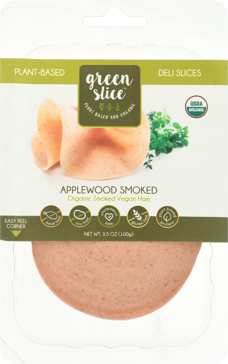 slide 4 of 13, Green Slice Organic Plant-Based Applewood Smoked Deli Slices 3.5 oz, 3.5 oz