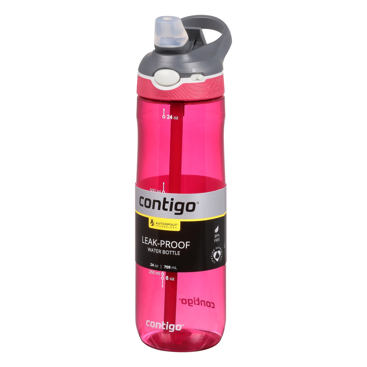 slide 7 of 11, Contigo Autospout Leak-Proof Ashland Sangria 24 Ounce Water Bottle 1 ea, 1 ct