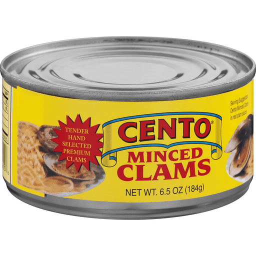 slide 5 of 9, Cento Minced Clams, 6.5 oz