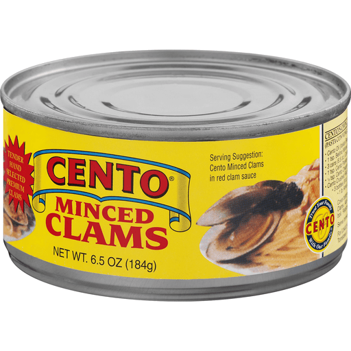 slide 6 of 9, Cento Minced Clams, 6.5 oz