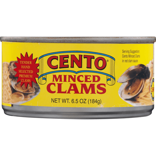 slide 4 of 9, Cento Minced Clams, 6.5 oz