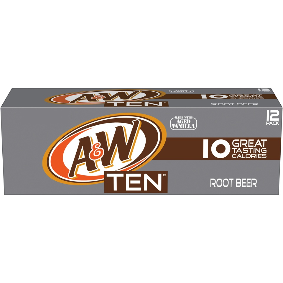 slide 1 of 3, A&W TEN Root Beer, 12 ct; 12 fl oz