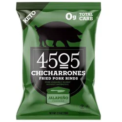 4505 Meats Chicharrones, Jalapeno Cheddar - 2.5 oz