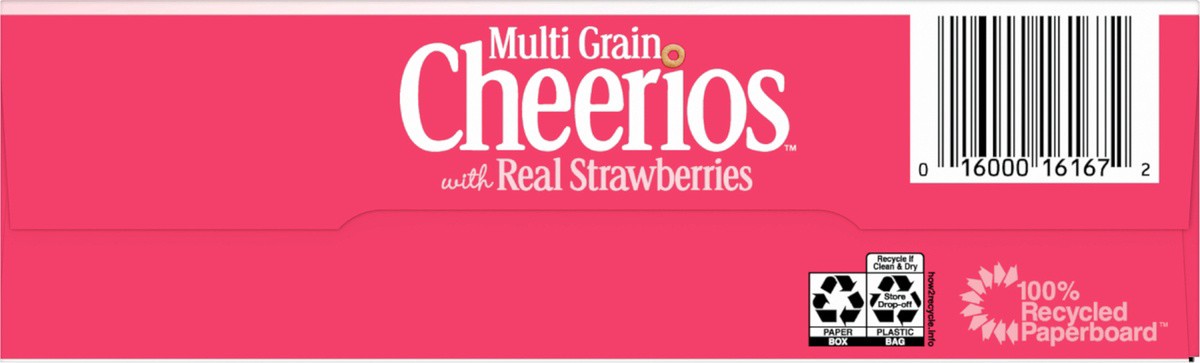slide 6 of 9, Cheerios Multi Grain Cheerios Strawberries, Heart Healthy Cereal, 11.5 OZ Box, 11.5 oz